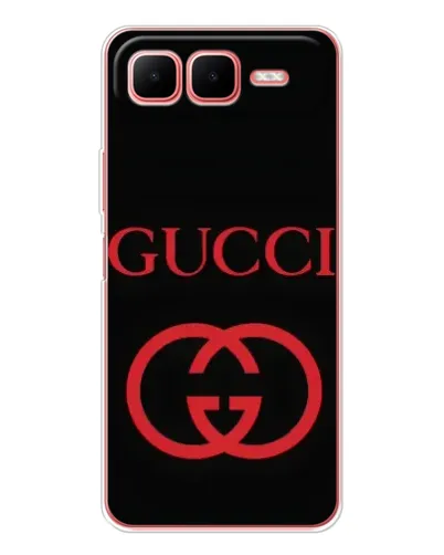 Чехол для Infinix Smart 10 Plus с картинкой «Gucci — красный логотип»