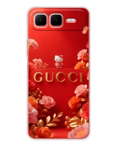 Чехол для Infinix Smart 10 Plus с картинкой «Gucci — золотой сад»