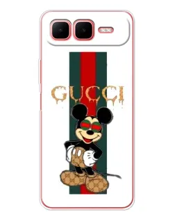 Чехол для Infinix Smart 10 Plus с картинкой «Микки Маус Gucci — полосы» Чехол для Infinix Smart 10 Plus с картинкой «Микки Маус Gucci — полосы»