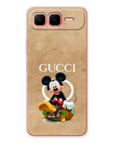 Чехол для Infinix Smart 10 Plus с картинкой «Микки Маус Gucci — крафт»
