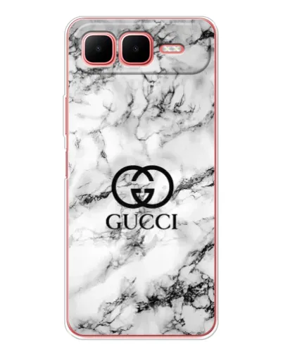 Чехол для Infinix Smart 10 Plus с картинкой «Gucci — мраморный шик»
