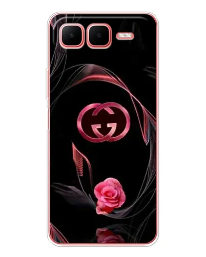 Чехол для Infinix Smart 10 Plus с картинкой «Gucci — неоновая роза»