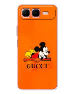 Чехол для Infinix Smart 10 Plus с картинкой «Микки Маус Gucci — оранж» Чехол для Infinix Smart 10 Plus с картинкой «Микки Маус Gucci — оранж»