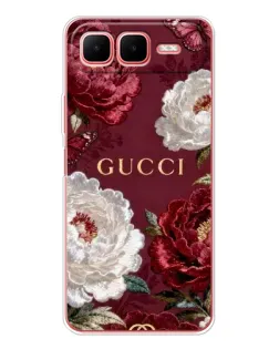 Чехол для Infinix Smart 10 Plus с картинкой «Gucci — бордовые розы» Чехол для Infinix Smart 10 Plus с картинкой «Gucci — бордовые розы»