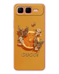 Чехол для Infinix Smart 10 Plus с картинкой «Gucci — золотые бабочки» Чехол для Infinix Smart 10 Plus с картинкой «Gucci — золотые бабочки»
