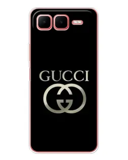 Чехол для Infinix Smart 10 Plus с картинкой «Gucci — золото на черном» Чехол для Infinix Smart 10 Plus с картинкой «Gucci — золото на черном»