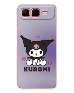 Чехол для Infinix Smart 10 Plus с картинкой «Kuromi — фиолетовый арт»