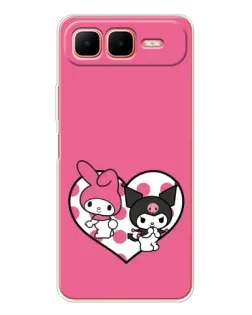 Чехол для Infinix Smart 10 Plus с картинкой «Kuromi и My Melody»