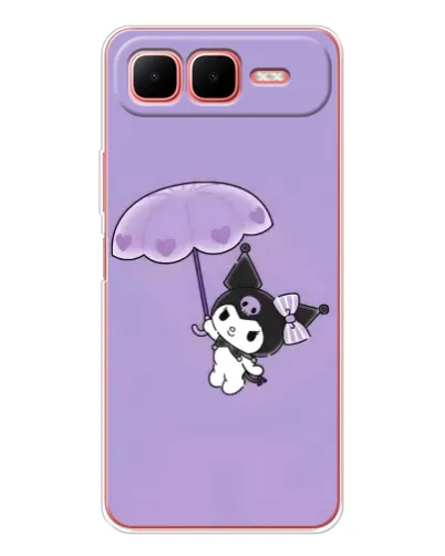 Чехол для Infinix Smart 10 Plus с картинкой «Kuromi с зонтиком» Чехол для Infinix Smart 10 Plus с картинкой «Kuromi с зонтиком»