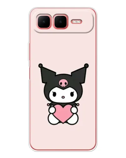 Чехол для Infinix Smart 10 Plus с картинкой «Kuromi и сердце» Чехол для Infinix Smart 10 Plus с картинкой «Kuromi и сердце»