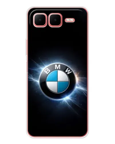 Чехол для Infinix Smart 10 Plus с картинкой «BMW — неоновое сияние»