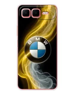 Чехол для Infinix Smart 10 Plus с картинкой «Золотистый дым BMW»