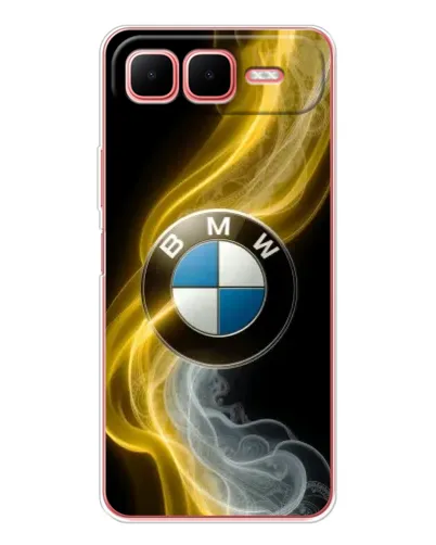 Чехол для Infinix Smart 10 Plus с картинкой «Золотистый дым BMW»