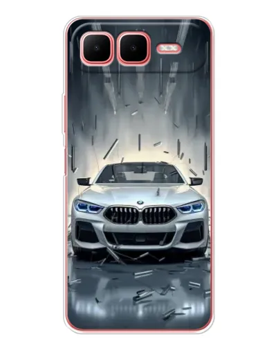 Чехол для Infinix Smart 10 Plus с картинкой «BMW в свете фар»