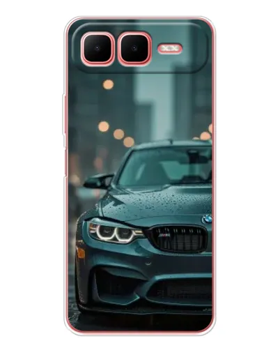 Чехол для Infinix Smart 10 Plus с картинкой «BMW в огнях города»