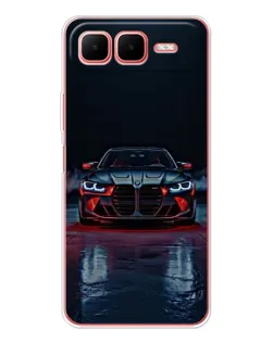 Чехол для Infinix Smart 10 Plus с картинкой «BMW на мокрой дороге»