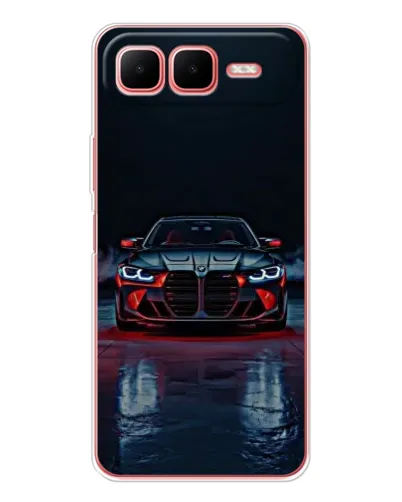 Чехол для Infinix Smart 10 Plus с картинкой «BMW на мокрой дороге»