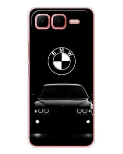 Чехол для Infinix Smart 10 Plus с картинкой «BMW — взгляд из темноты»