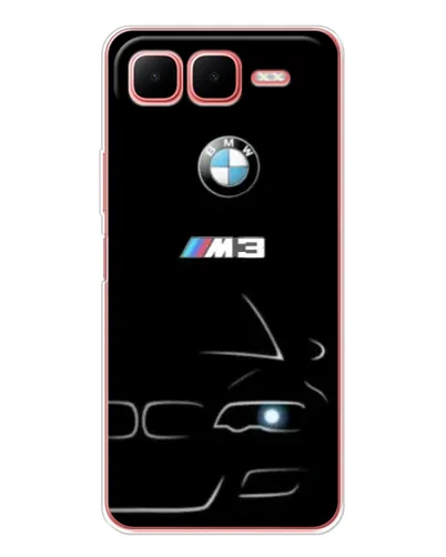 Чехол для Infinix Smart 10 Plus с картинкой «Минималистичный принт BMW M3»
