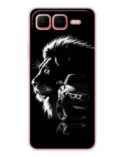 Чехол для Infinix Smart 10 Plus с картинкой «BMW и лев»