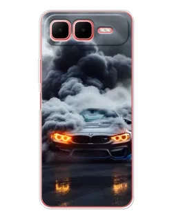 Чехол для Infinix Smart 10 Plus с картинкой «BMW в дыму»