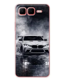 Чехол для Infinix Smart 10 Plus с картинкой «BMW сквозь туман»