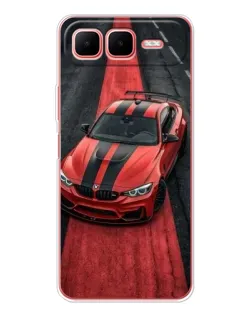 Чехол для Infinix Smart 10 Plus с картинкой «BMW на красной дорожке»