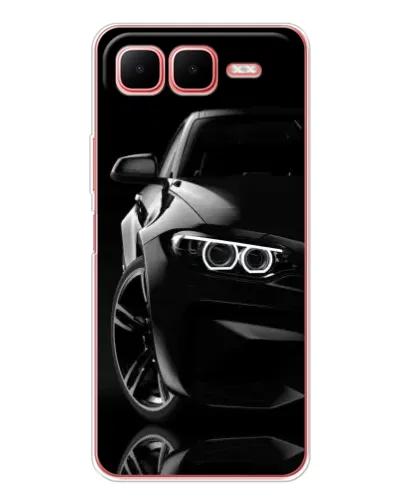 Чехол для Infinix Smart 10 Plus с картинкой «Черная BMW — профиль» Чехол для Infinix Smart 10 Plus с картинкой «Черная BMW — профиль»