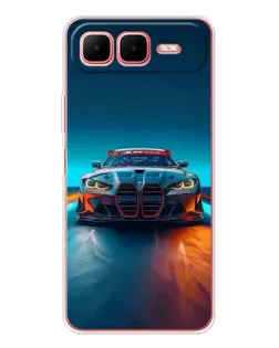 Чохол для Infinix Smart 10 Plus з картинкою «BMW — вогні неону» Чохол для Infinix Smart 10 Plus з картинкою «BMW — вогні неону»