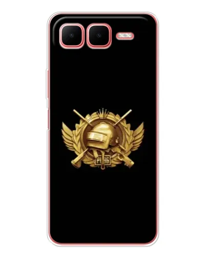 Чехол для Infinix Smart 10 Plus с картинкой «PUBG — оранжевый градиент»