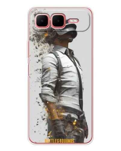 Чехол для Infinix Smart 10 Plus с картинкой «PUBG — боец в пыли»