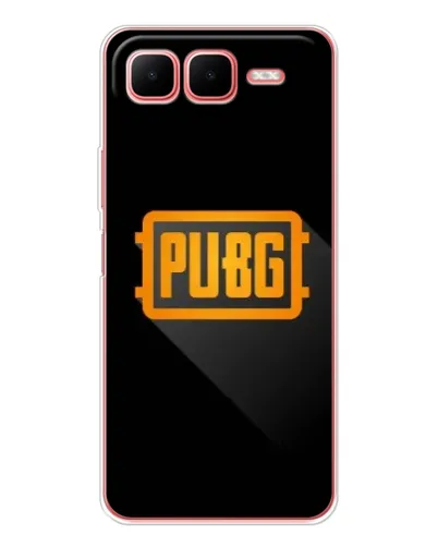 Чехол для Infinix Smart 10 Plus с картинкой «PUBG — рамка лого»