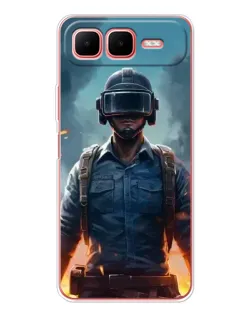 Чехол для Infinix Smart 10 Plus с картинкой «PUBG — реалистичный герой»