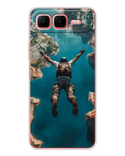 Чехол для Infinix Smart 10 Plus с картинкой «PUBG — свободное падение»