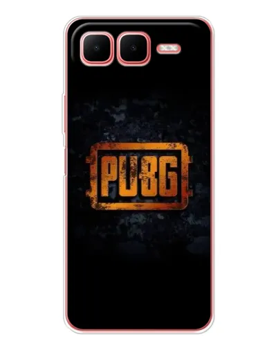 Чехол для Infinix Smart 10 Plus с картинкой «PUBG — золотой логотип»