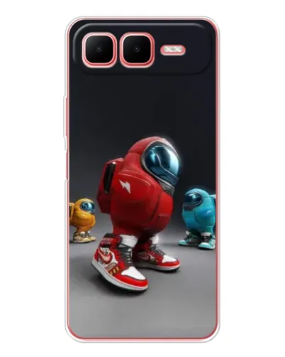 Чехол для Infinix Smart 10 Plus с картинкой «Among Us — 3D стиль»