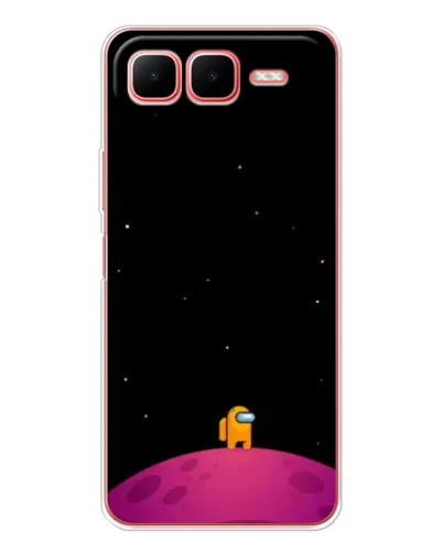 Чехол для Infinix Smart 10 Plus с картинкой «Одинокий герой на планете»