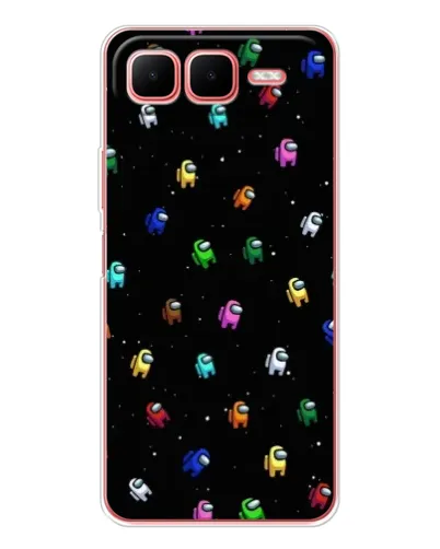 Чехол для Infinix Smart 10 Plus с картинкой «Экипаж Among Us»
