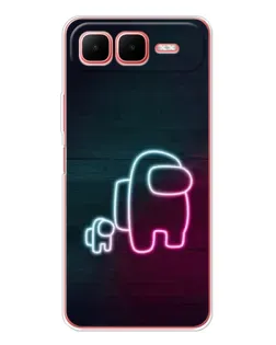 Чехол для Infinix Smart 10 Plus с картинкой «Among Us неон-арт» Чехол для Infinix Smart 10 Plus с картинкой «Among Us неон-арт»