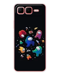 Чехол для Infinix Smart 10 Plus с картинкой «Among Us космос» Чехол для Infinix Smart 10 Plus с картинкой «Among Us космос»