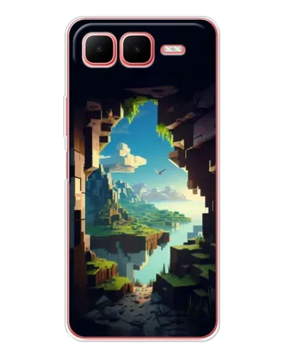 Чехол для Infinix Smart 10 Plus с картинкой «Вид из пещеры»