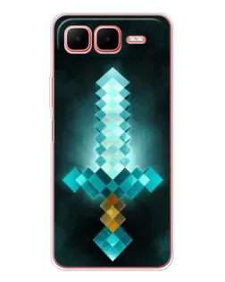 Чехол для Infinix Smart 10 Plus с картинкой «Алмазный меч неон» Чехол для Infinix Smart 10 Plus с картинкой «Алмазный меч неон»