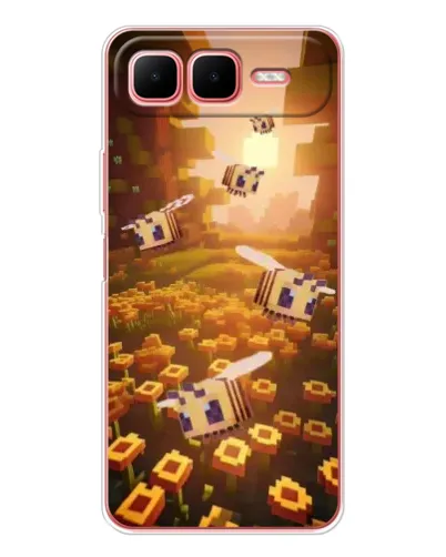 Чехол для Infinix Smart 10 Plus с картинкой «Поле подсолнухов»