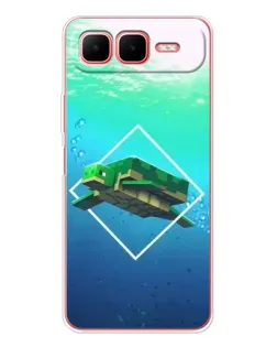 Чехол для Infinix Smart 10 Plus с картинкой «Черепаха Minecraft» Чехол для Infinix Smart 10 Plus с картинкой «Черепаха Minecraft»