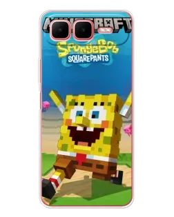 Чехол для Infinix Smart 10 Plus с картинкой «Губка Боб Minecraft» Чехол для Infinix Smart 10 Plus с картинкой «Губка Боб Minecraft»