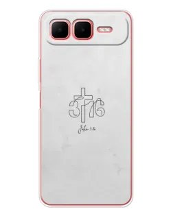Чехол для Infinix Smart 10 Plus с картинкой «Иоанна 3:16 Крест»