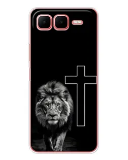 Чехол для Infinix Smart 10 Plus с картинкой «Лев и Крест»