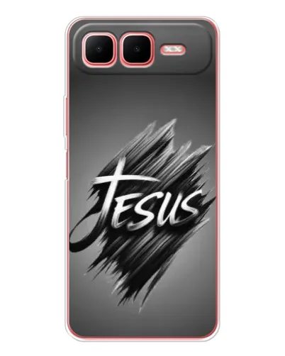 Чехол для Infinix Smart 10 Plus с картинкой «Надпись Jesus Graffiti»