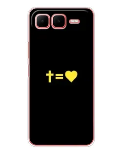 Чехол для Infinix Smart 10 Plus с картинкой «Сердце и Крест»