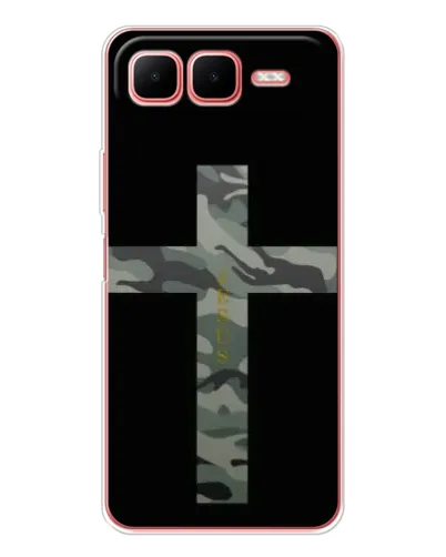 Чехол для Infinix Smart 10 Plus с картинкой «Милитари Крест»